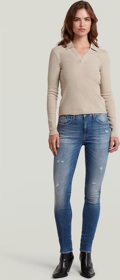 G-Star Raw Gebreide pullover met resortkraag - Foto 8