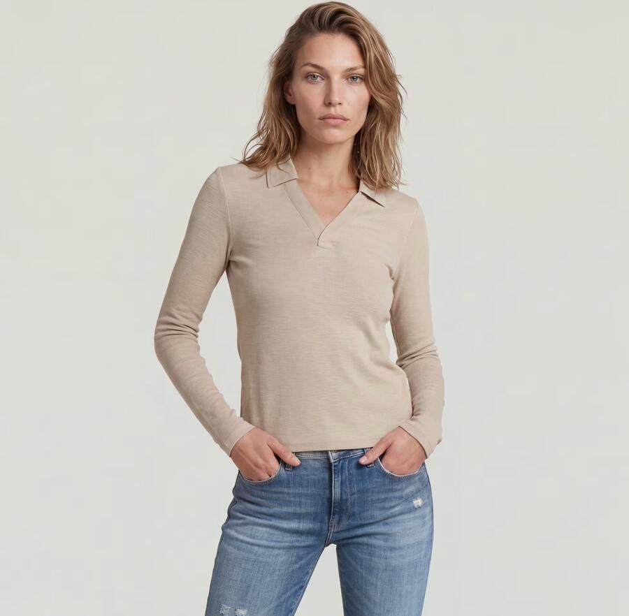 G-Star Raw Gebreide pullover met resortkraag - Foto 5