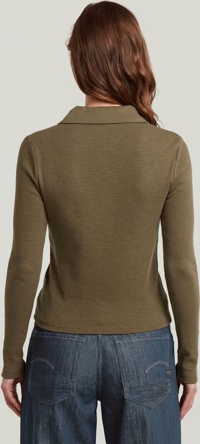 G-Star RAW Polo Top Slim Groen Dames - Foto 6