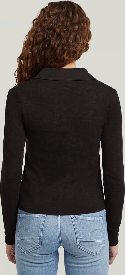 G-Star Raw Gebreide pullover met resortkraag - Foto 4