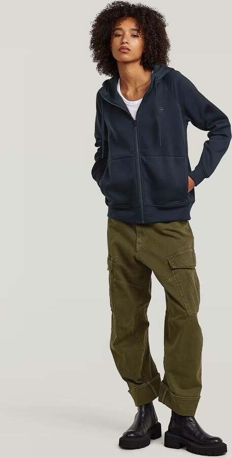 G-Star RAW Premium Core 2.1 Hoodie Zip Thru Sweater Donkerblauw Dames - Foto 5