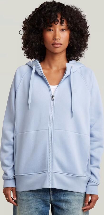 G-Star RAW Premium Core 2.1 Zip Thru Hoodie Lichtblauw Dames