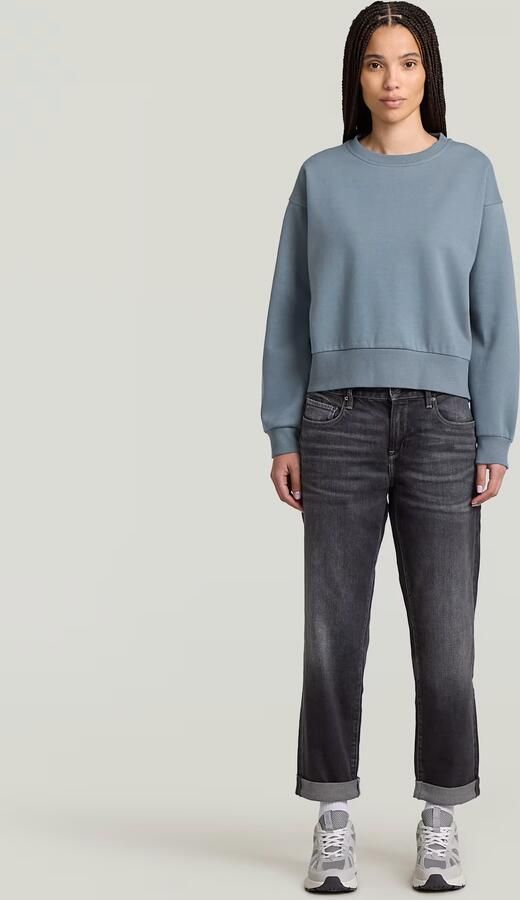 G-Star RAW Premium Core Cropped Loose Sweater Grijs Dames - Foto 4