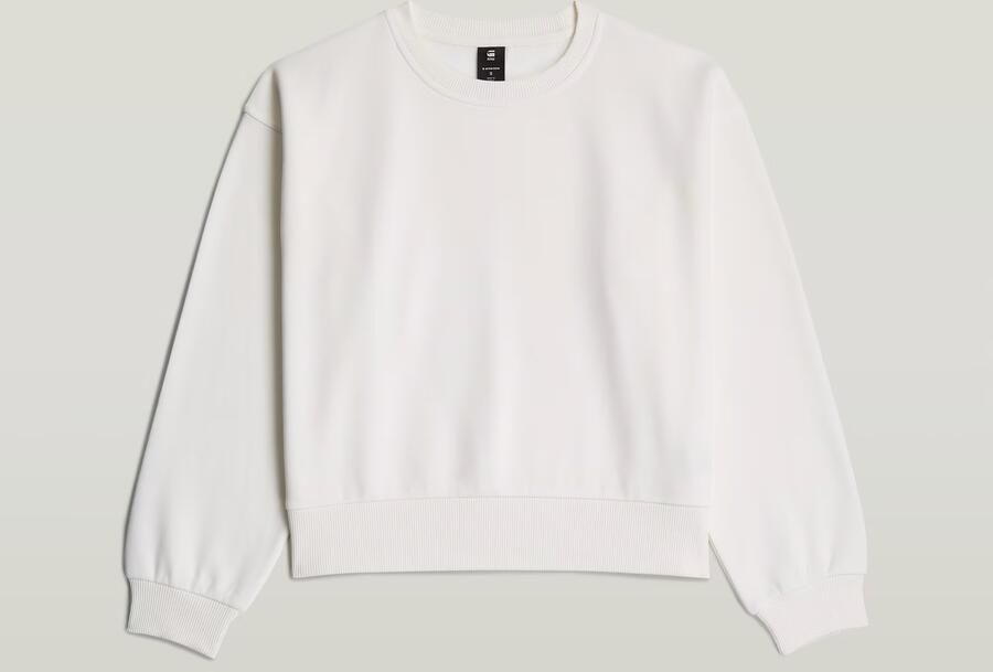 G-Star RAW Premium Core Cropped Loose Sweater Wit Dames - Foto 4