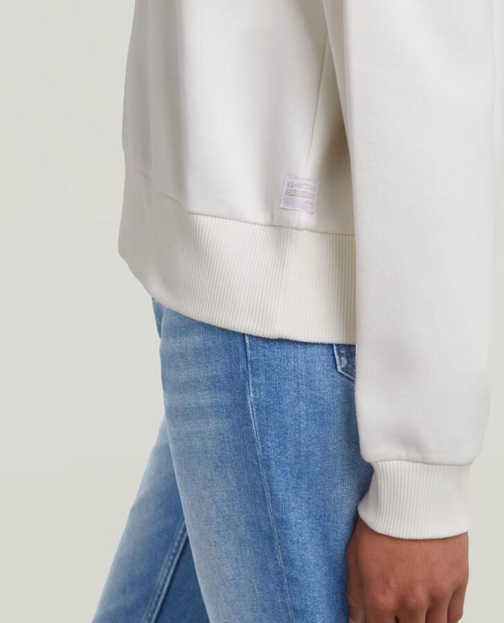 G-Star RAW Premium Core Cropped Loose Sweater Wit Dames - Foto 3