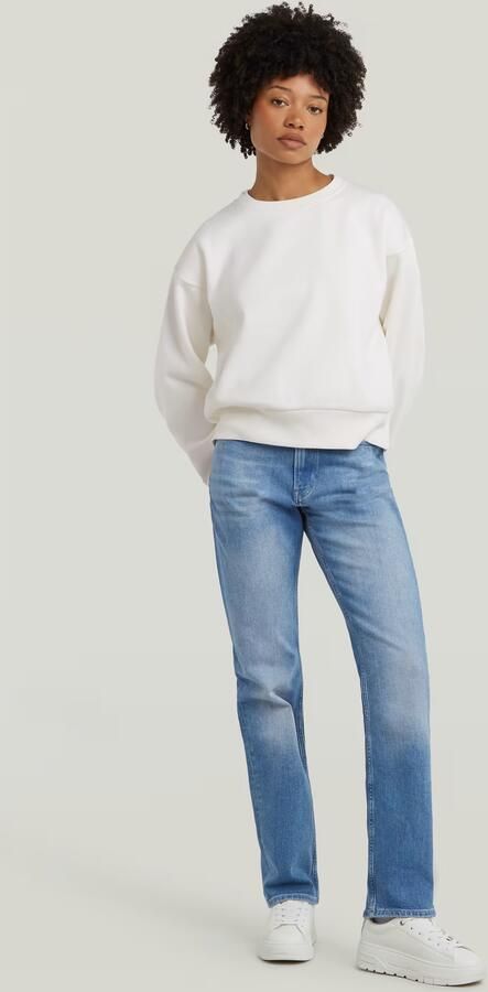 G-Star RAW Premium Core Cropped Loose Sweater Wit Dames - Foto 5