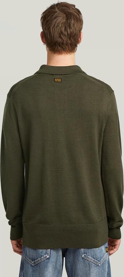 G-Star RAW Premium Core Dunda Gebreide Polo Grijs Heren - Foto 5