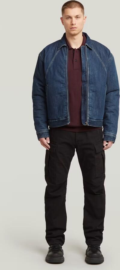 G-Star RAW Premium Core Dunda Gebreide Polo Rood Heren - Foto 6