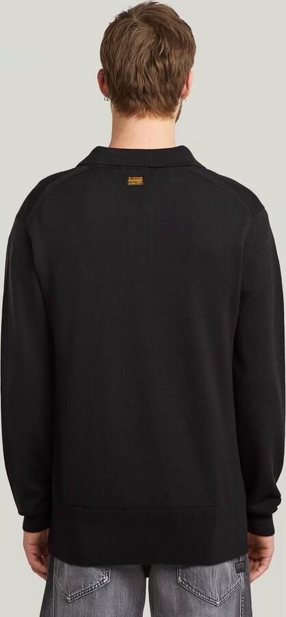 G-Star RAW Premium Core Dunda Gebreide Polo Zwart Heren - Foto 6