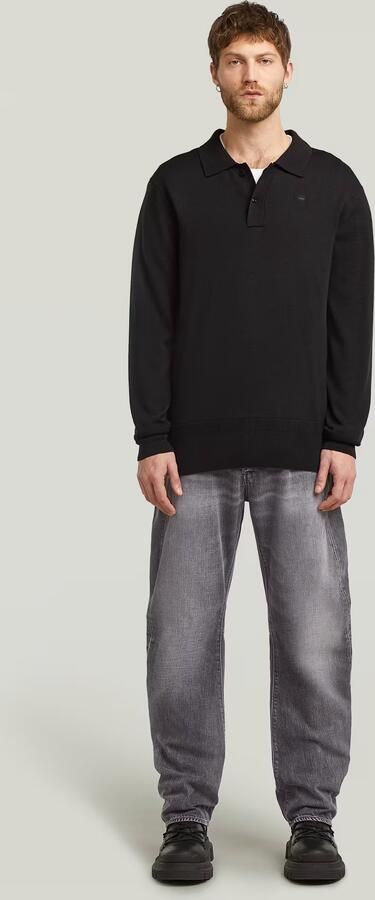 G-Star RAW Premium Core Dunda Gebreide Polo Zwart Heren - Foto 7