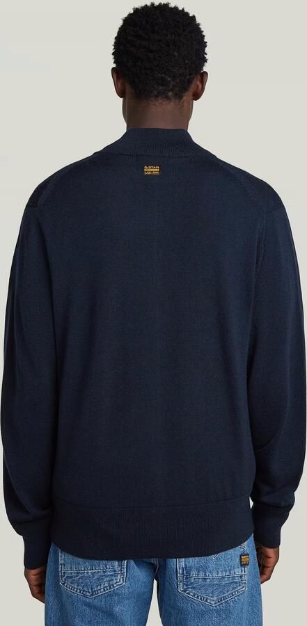 G-Star RAW Premium Core Full Zip Gebreide Trui Donkerblauw Heren - Foto 6