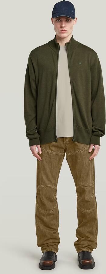 G-Star RAW Premium Core Full Zip Gebreide Trui Grijs Heren - Foto 6