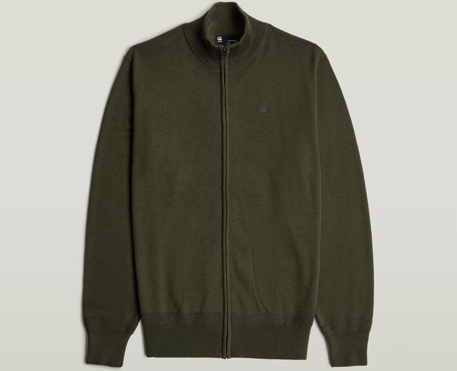 G-Star RAW Premium Core Full Zip Gebreide Trui Grijs Heren - Foto 5
