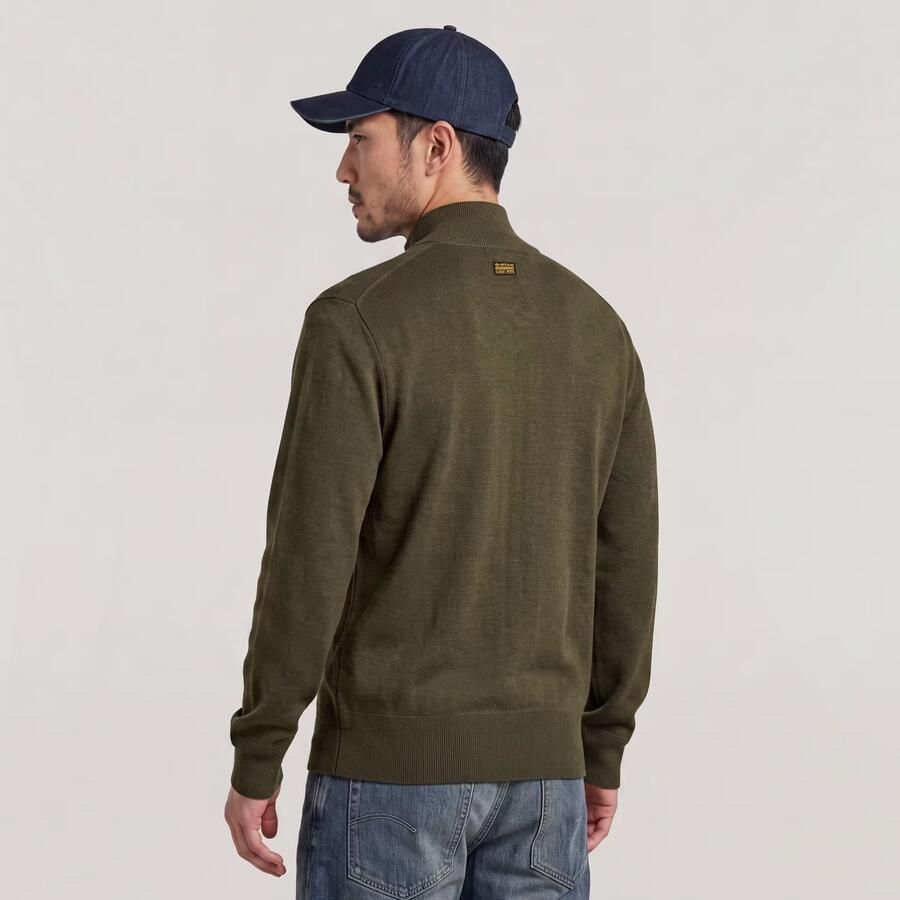 G-Star RAW Premium Core Full Zip Gebreide Trui Grijs Heren - Foto 3
