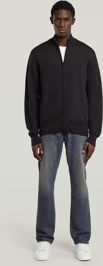 G-Star RAW Premium Core Full Zip Gebreide Trui Zwart Heren - Foto 7