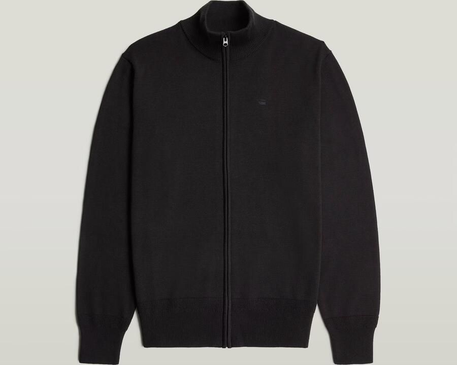 G-Star RAW Premium Core Full Zip Gebreide Trui Zwart Heren - Foto 4