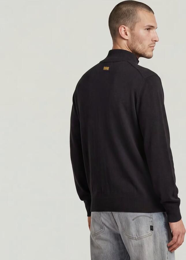 G-Star RAW Premium Core Full Zip Gebreide Trui Zwart Heren - Foto 4