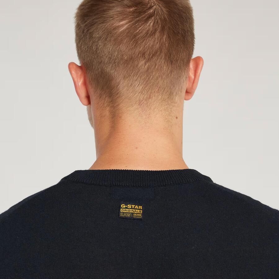 G-Star RAW Premium Core Gebreide Trui Donkerblauw Heren - Foto 2