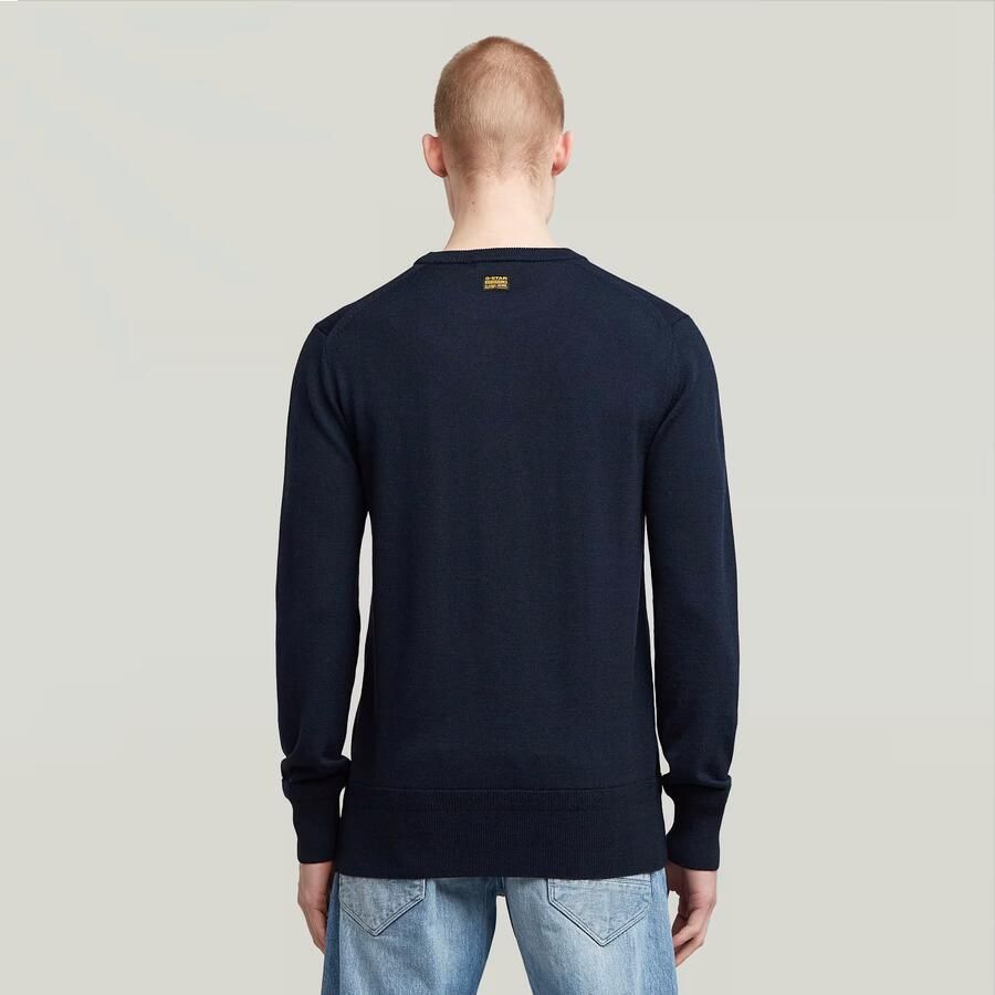 G-Star RAW Premium Core Gebreide Trui Donkerblauw Heren - Foto 2