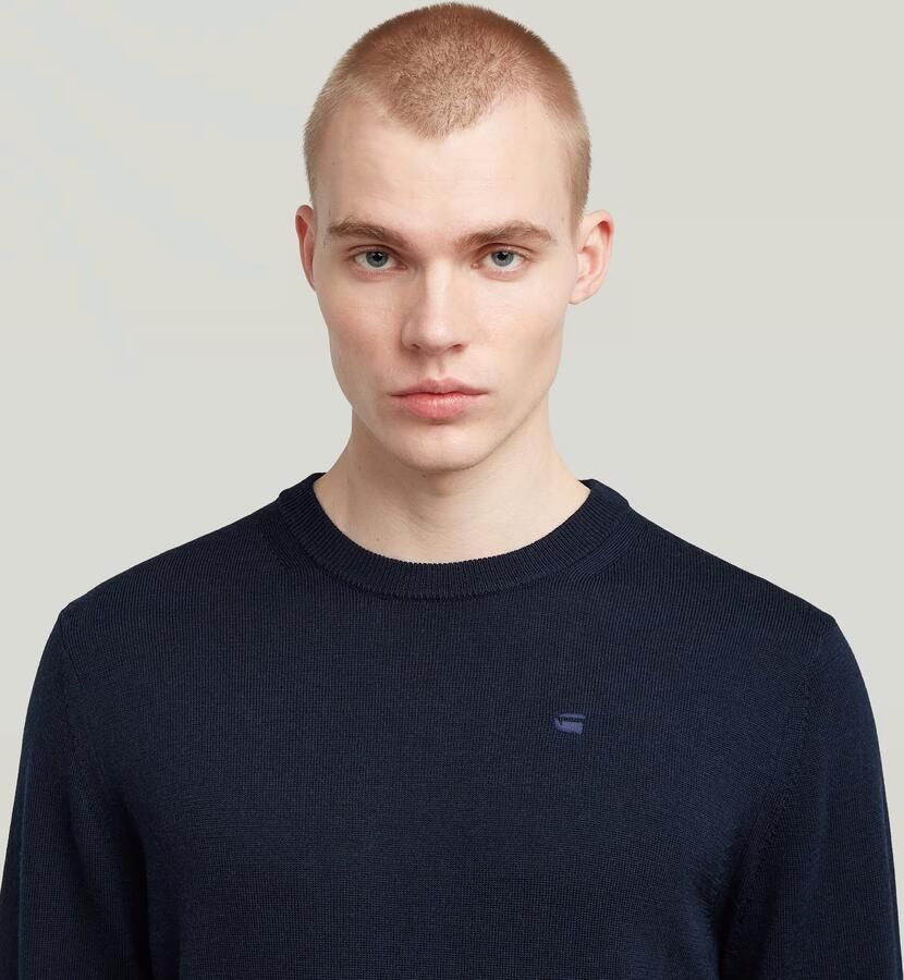G-Star RAW Premium Core Gebreide Trui Donkerblauw Heren - Foto 5