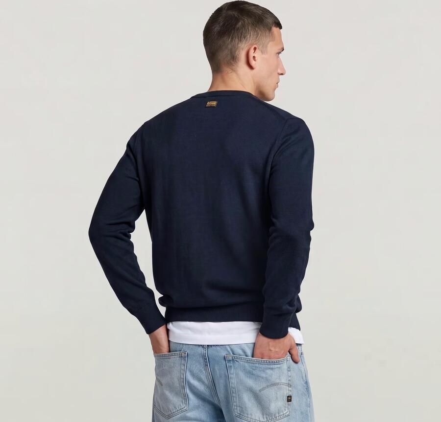 G-Star RAW Premium Core Gebreide Trui Donkerblauw Heren - Foto 5