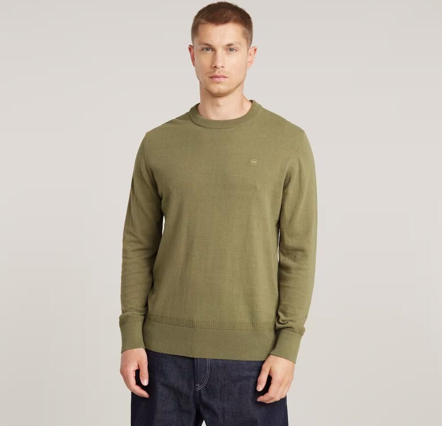 G-Star RAW Premium Core Gebreide Trui Groen Heren - Foto 7