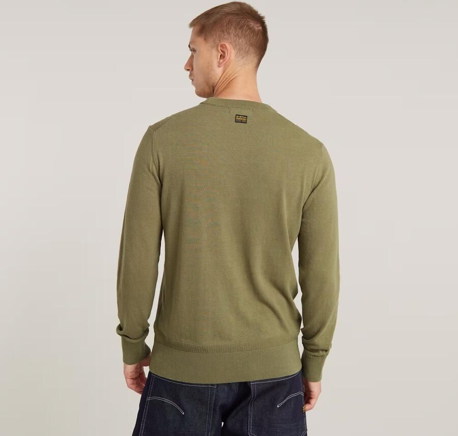 G-Star RAW Premium Core Gebreide Trui Groen Heren - Foto 5