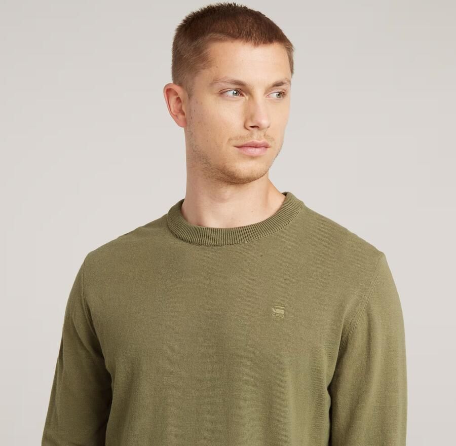 G-Star RAW Premium Core Gebreide Trui Groen Heren - Foto 3