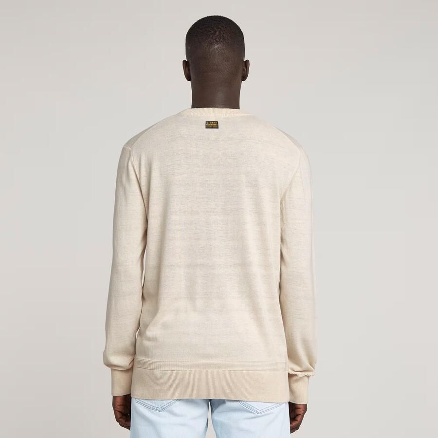 G-Star RAW Premium Core Gebreide Trui Wit Heren