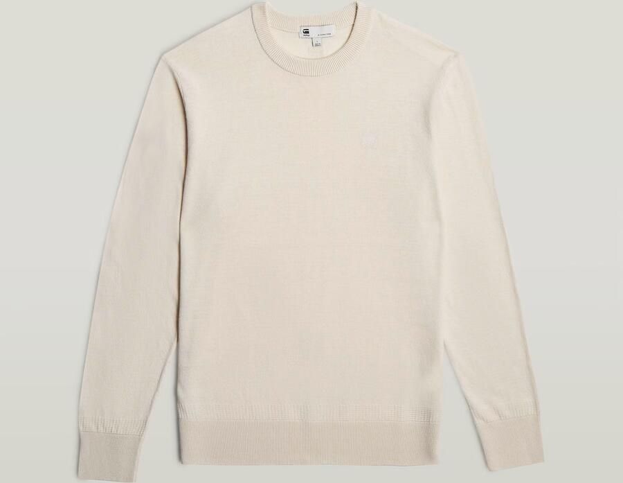 G-Star RAW Premium Core Gebreide Trui Wit Heren - Foto 6