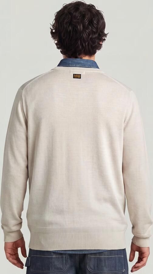 G-Star RAW Premium Core Gebreide Trui Wit Heren - Foto 6