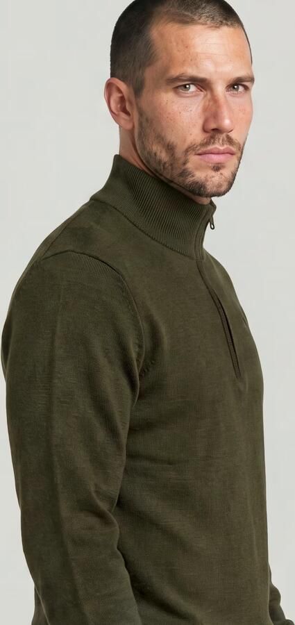 G-Star RAW Premium Core Half Zip Gebreide Trui Grijs Heren - Foto 6