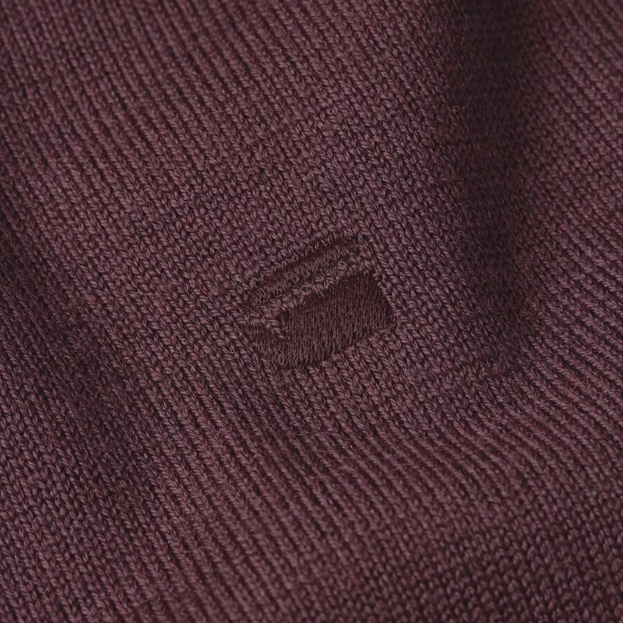 G-Star RAW Premium Core Half Zip Gebreide Trui Rood Heren - Foto 2