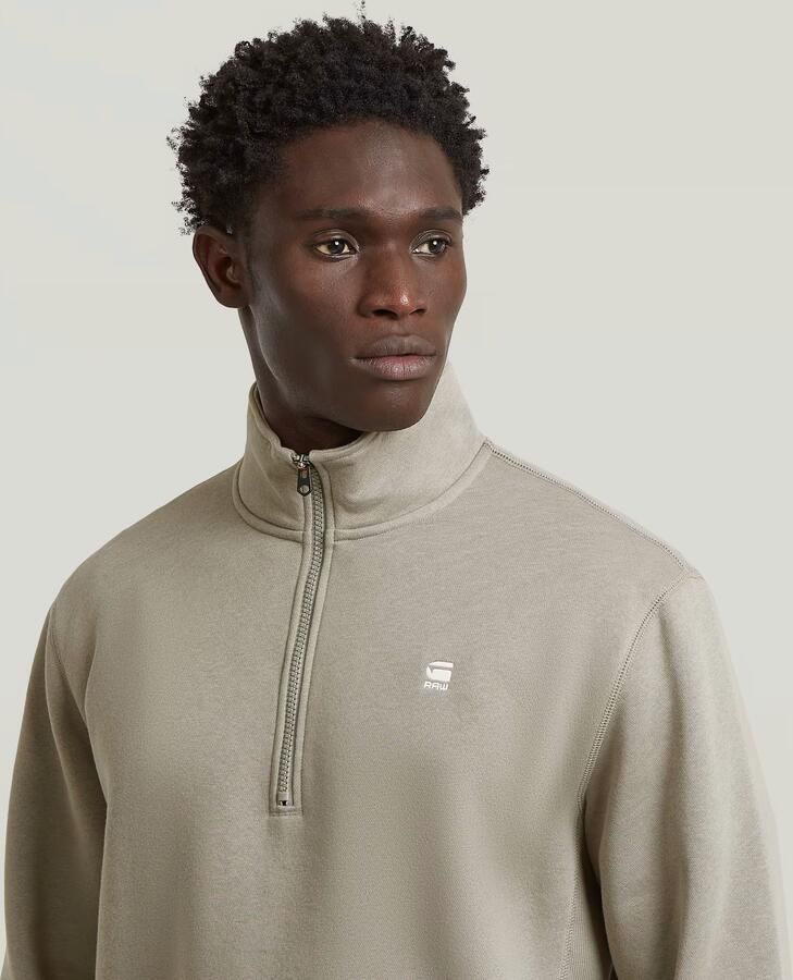 G-Star Raw sweatshirt met opstaande kraag en ritssluiting