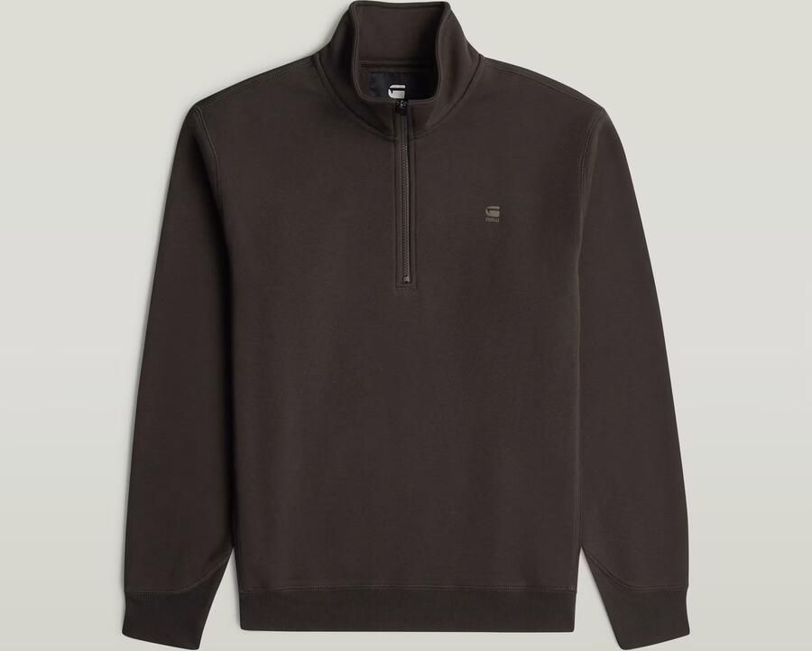 G-Star RAW Premium Core Half Zip Sweater Bruin Heren - Foto 4