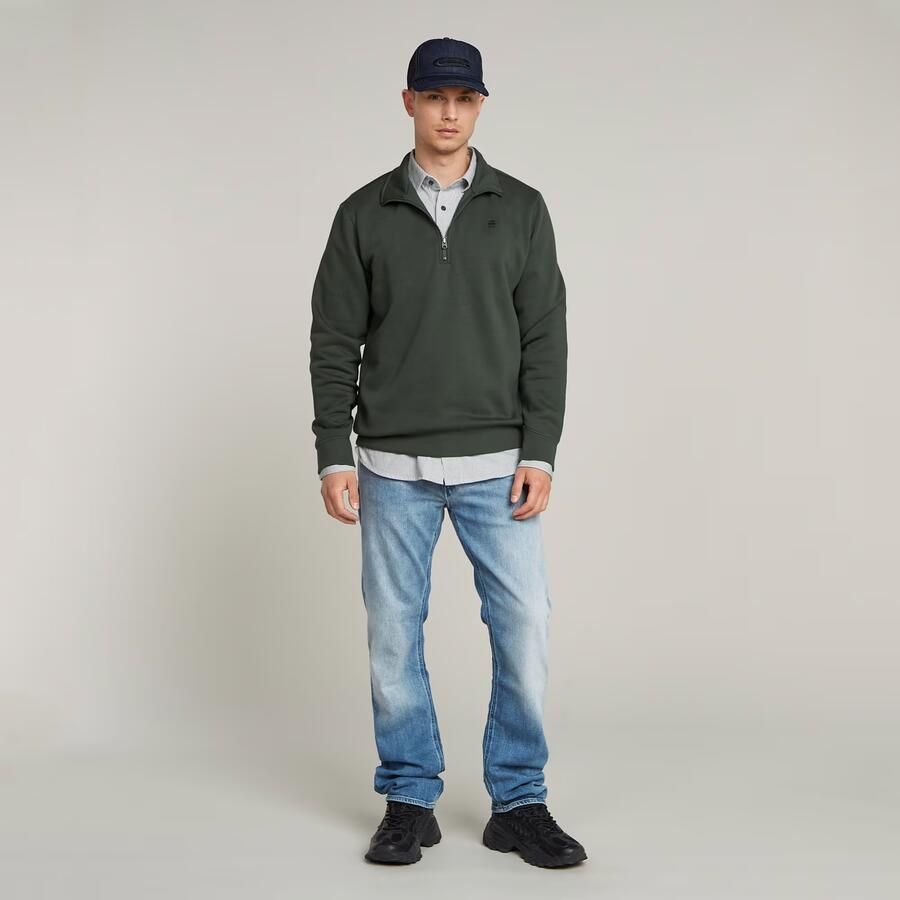 G-STAR RAW Heren Truien & Vesten Premium Core Half Zip R Sw L\s Grijs - Foto 9