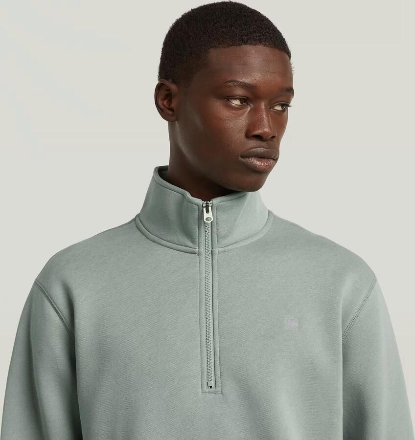 G-Star RAW Premium Core Half Zip Sweater Lichtblauw Heren - Foto 3