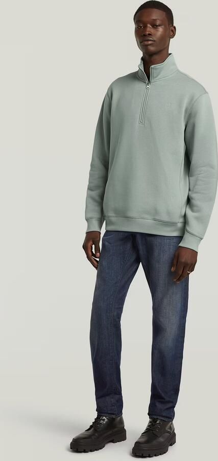 G-Star RAW Premium Core Half Zip Sweater Lichtblauw Heren - Foto 6