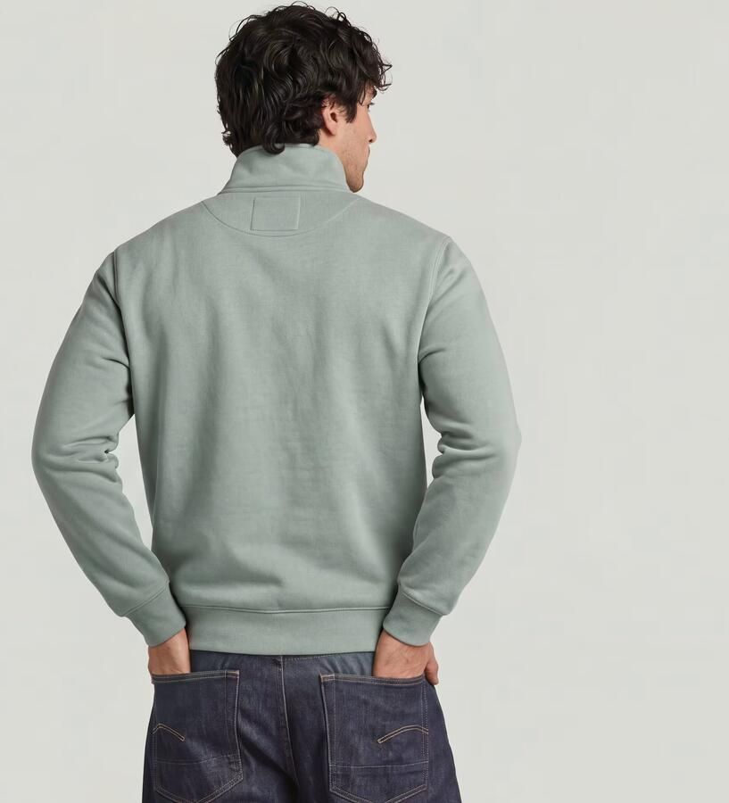 G-Star RAW Premium Core Half Zip Sweater Lichtblauw Heren - Foto 7