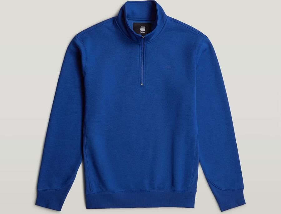 G-Star RAW Premium Core Half Zip Sweater Midden blauw Heren - Foto 6