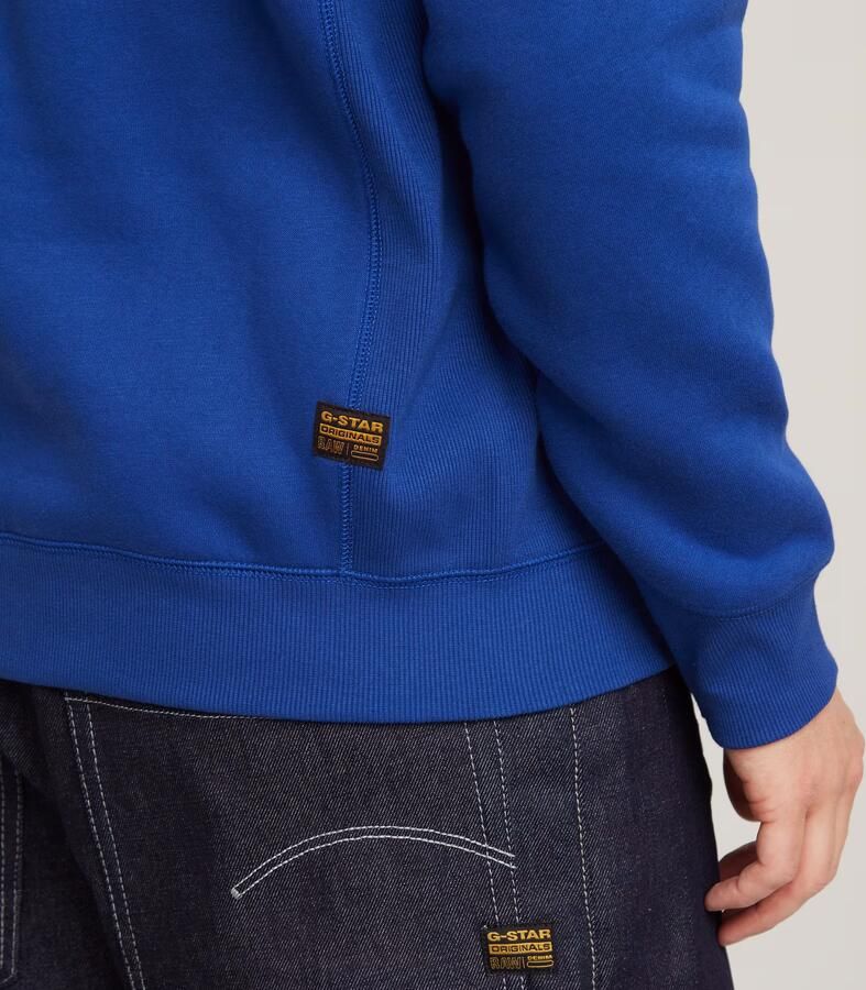 G-Star RAW Premium Core Half Zip Sweater Midden blauw Heren - Foto 5