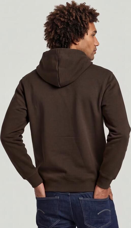 G-Star RAW Premium Core Hooded Zip Sweater Bruin Heren - Foto 5