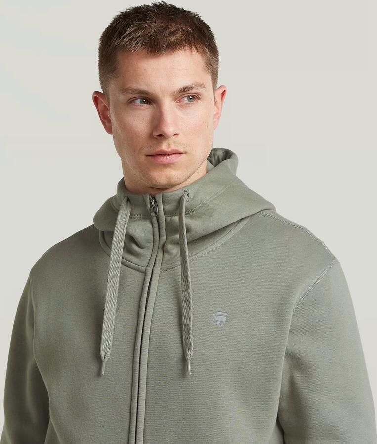 G-Star RAW Premium Core Hooded Zip Sweater Groen Heren - Foto 3