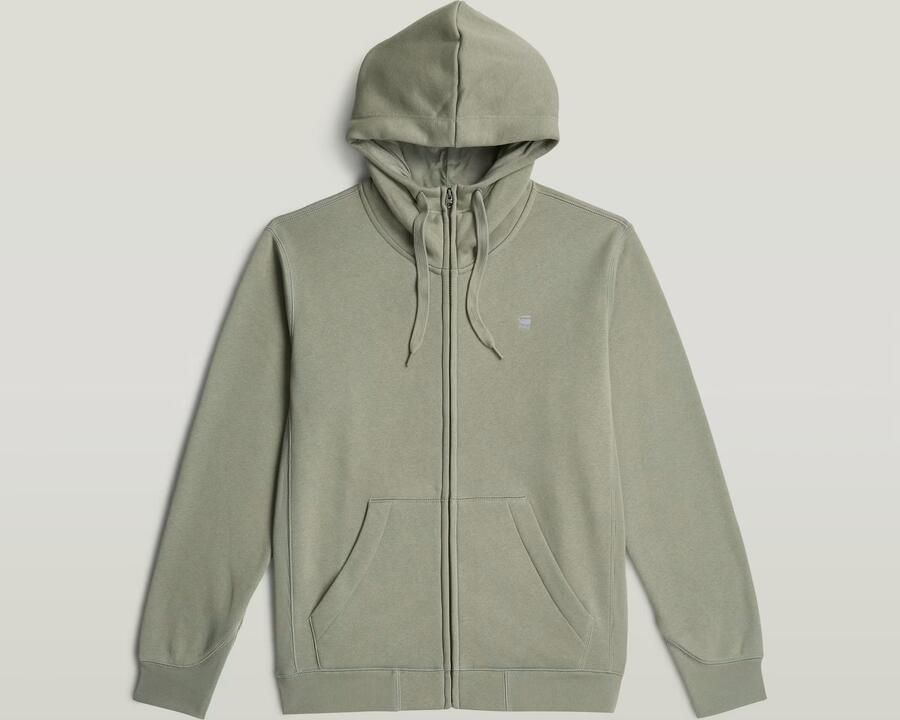 G-Star RAW Premium Core Hooded Zip Sweater Groen Heren - Foto 4
