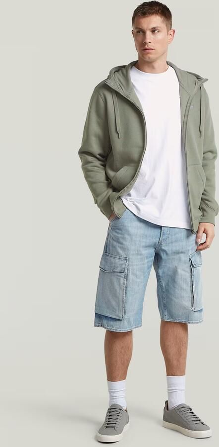 G-Star RAW Premium Core Hooded Zip Sweater Groen Heren - Foto 5