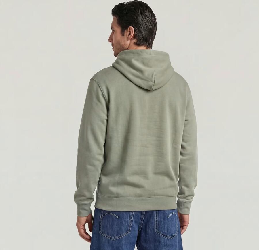 G-Star RAW Premium Core Hooded Zip Sweater Groen Heren - Foto 4