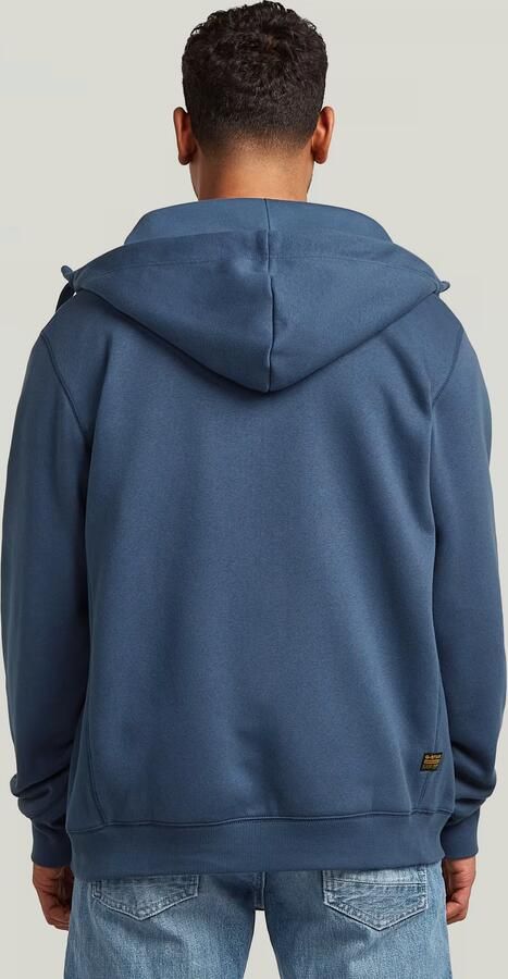 G-Star RAW Premium Core Hooded Zip Sweater Midden blauw Heren - Foto 6