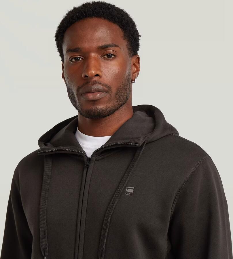 G-Star RAW Premium Core Hoodie Met Rits Bruin Heren - Foto 3