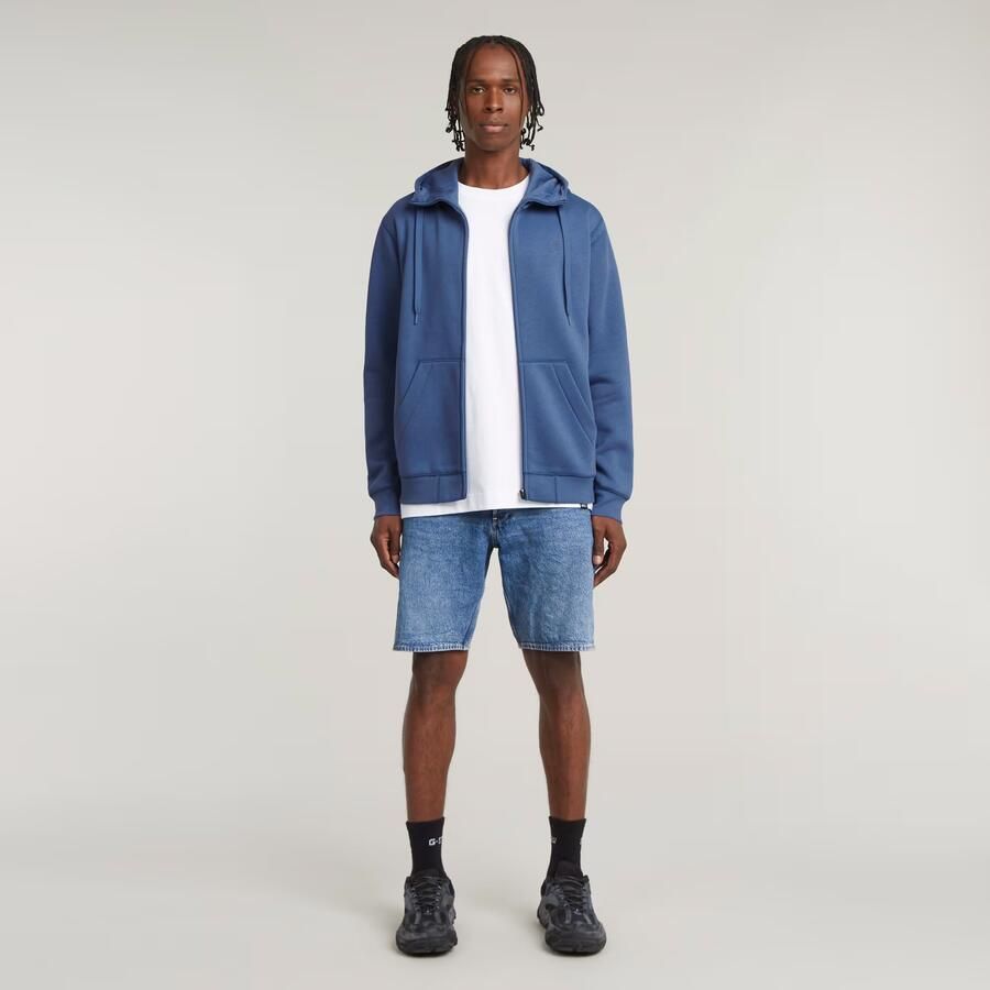 G-Star RAW Premium Core Hoodie Met Rits Midden blauw Heren - Foto 2