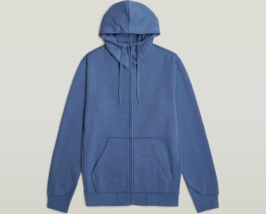 G-Star RAW Premium Core Hoodie Met Rits Midden blauw Heren - Foto 6